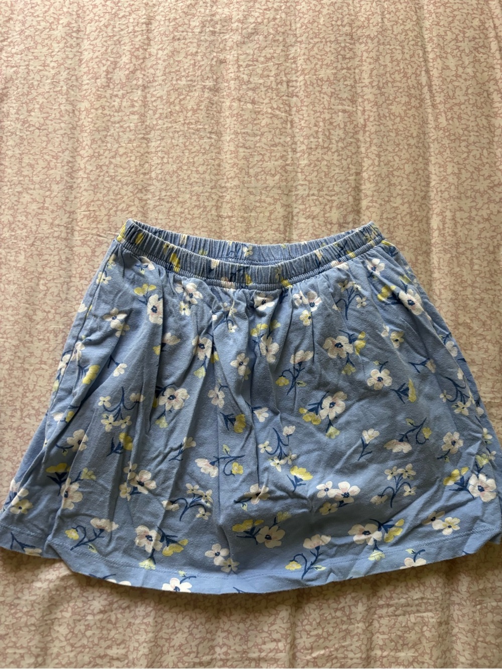 Carter's Light Blue Floral Skater Skirt